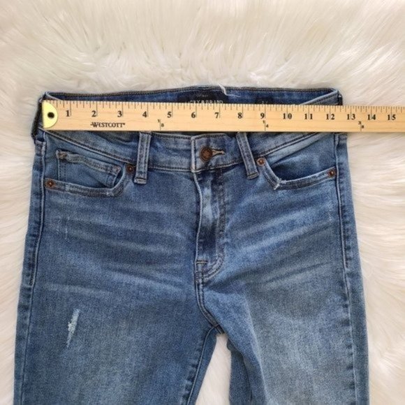 Lucky Brand Ava Distressed Chewed Hem Crop Skinny Jeans - Picture 6 of 16
